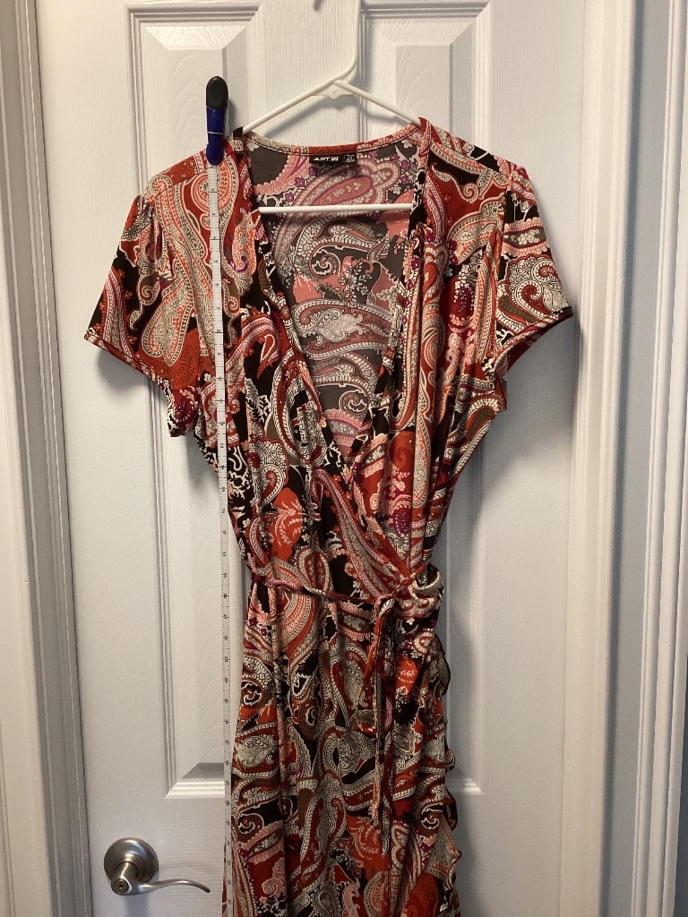 Multi color wrap dress